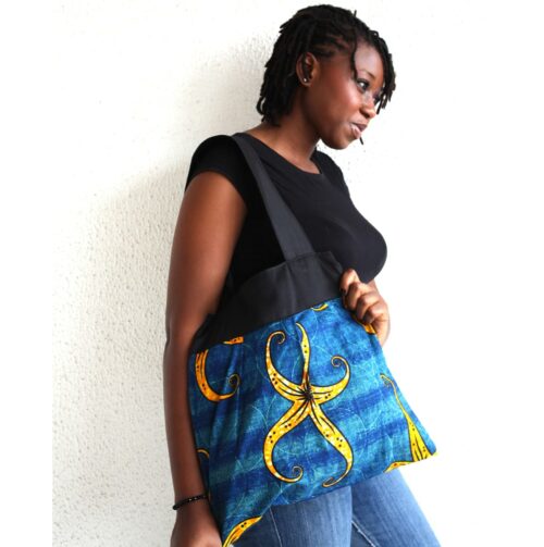 Starfish Ankara Bee Bag- African Tote Bag