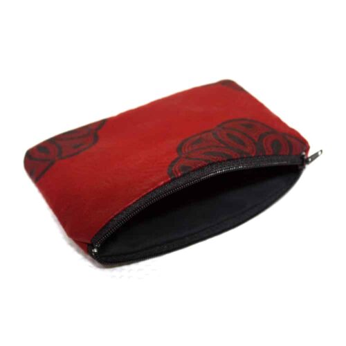 Accra Red Zipper Pouch