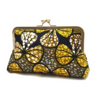 Yellow Petals Mini Snap Clutch