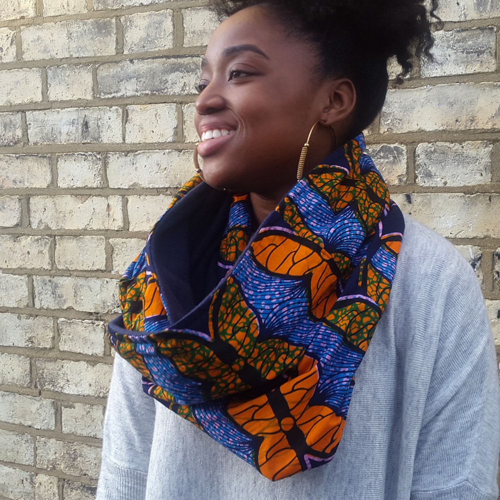 Buy African scarves and shawls  Colorful snoods in African fabrics -  Afrikrea